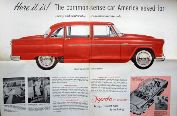 Checker Superba Modelprogram 1960 Carbrochure (8286)